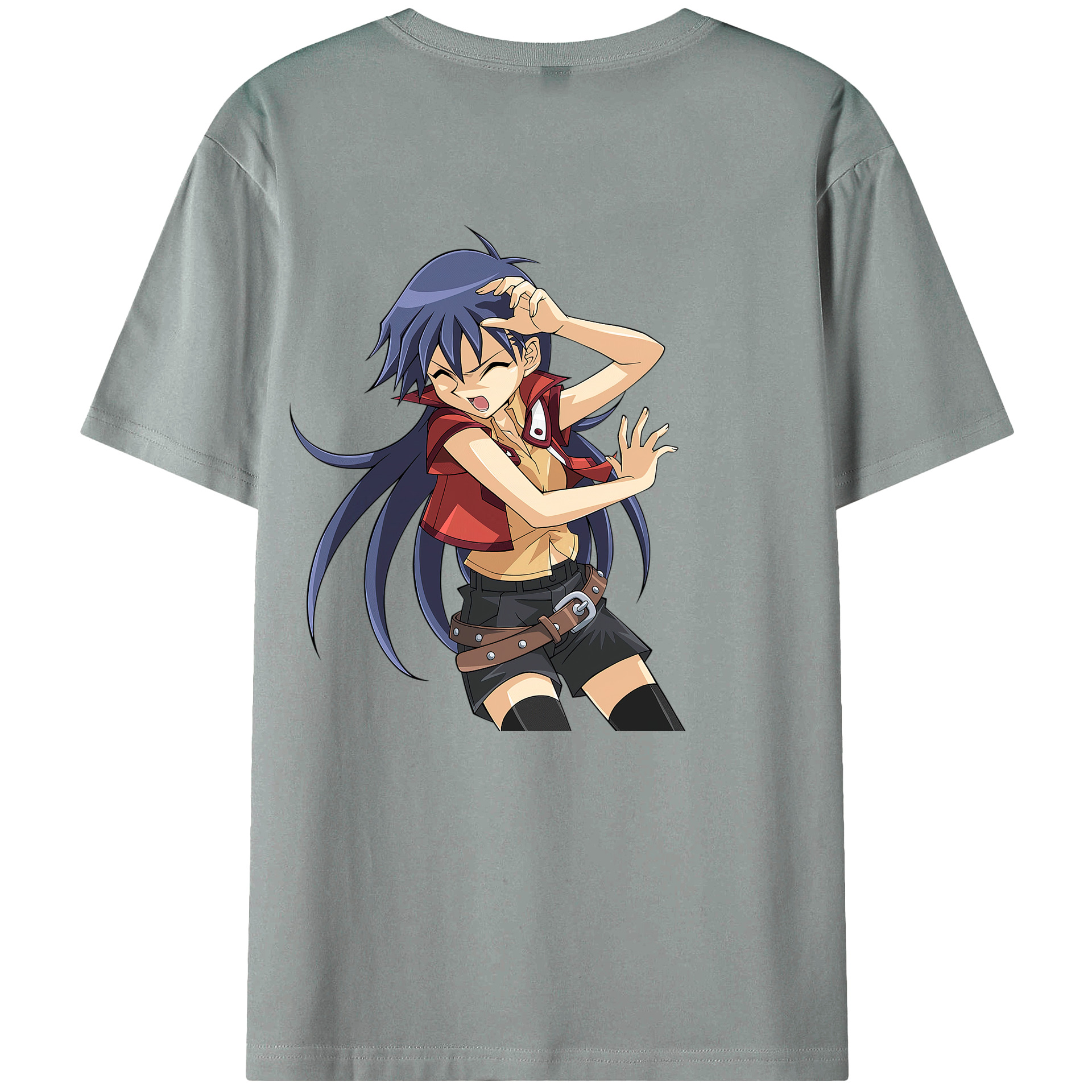 （画像用） 遊☆戯☆王 Yu-Gi-Oh! 綿100％ メンズ半袖Tシャツ（バックプリント） 通気性
